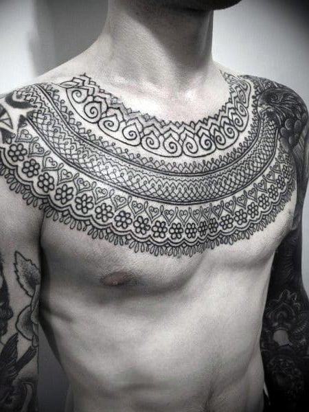 15 tatouages massifs de la clavicule pour les hommes et leur signification