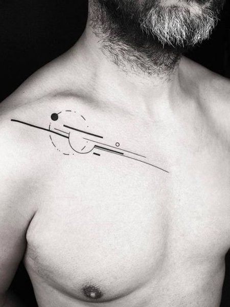 15 tatouages massifs de la clavicule pour les hommes et leur signification