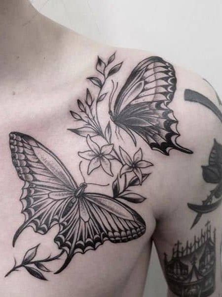 15 tatouages massifs sur la clavicule pour les hommes et leur signification