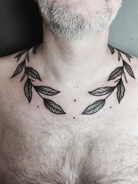 15 tatouages massifs de la clavicule pour les hommes et leur signification
