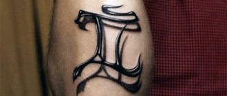 Tatouage 3D de signe du zodiaque en forme de poisson