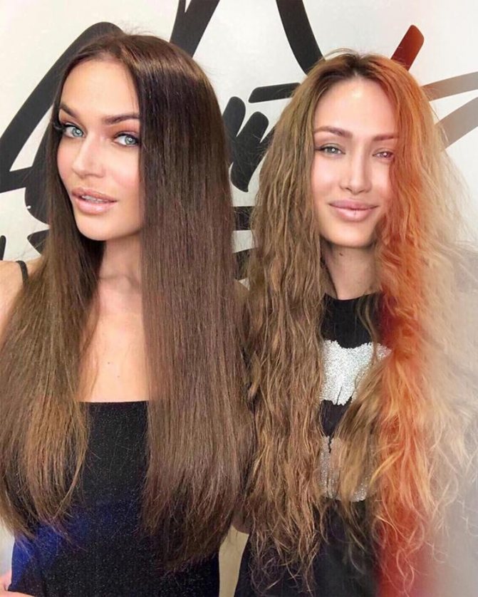 Alena Vodonaeva avec son coiffeur