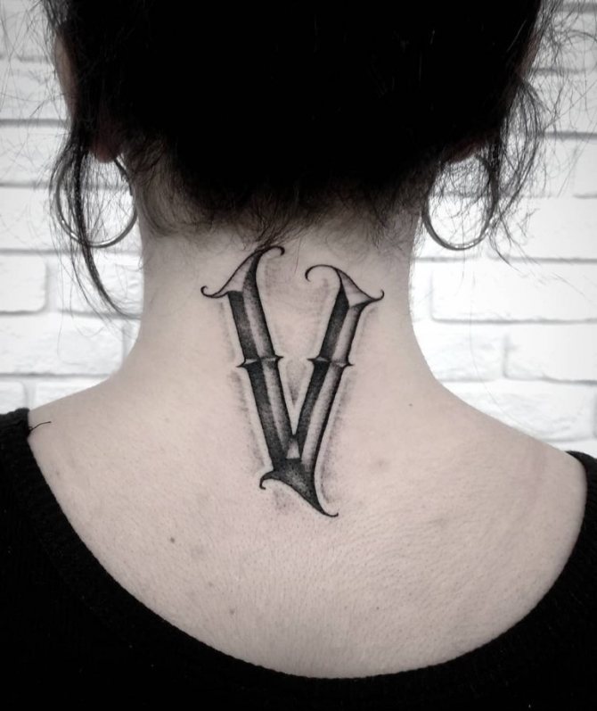 alphabet de tatouage