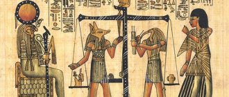 Anubis à la pesée du cœur procédure width=450