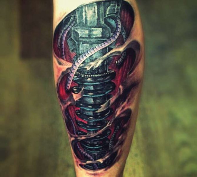 biomécanique du tatouage (clé de voûte)