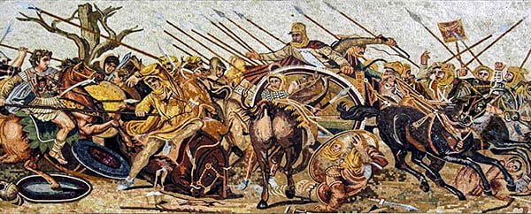 la bataille d'Issus Poséidon