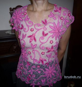 Blouse Summer Dawn en technique de dentelle irlandaise