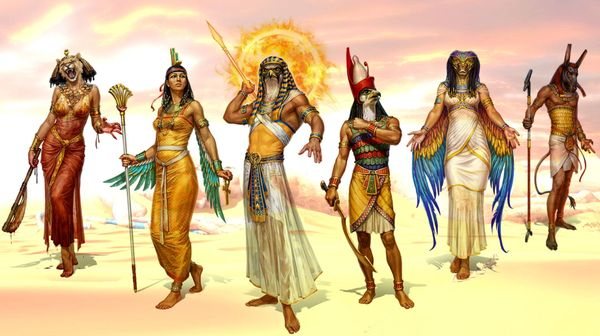 ce à quoi ressemblent les dieux de l'égypte