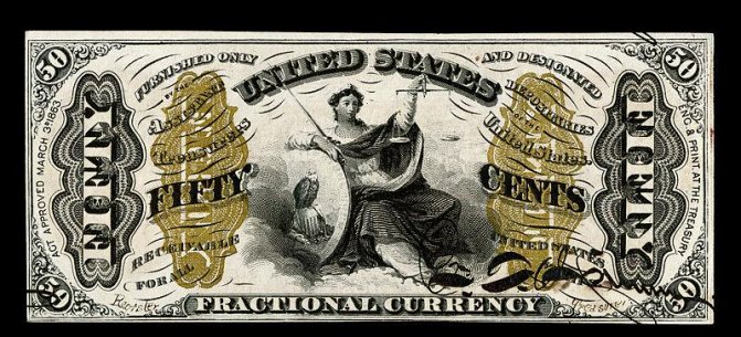 La déesse Thémis sur un dollar américain