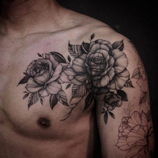 parties du corps tatouées