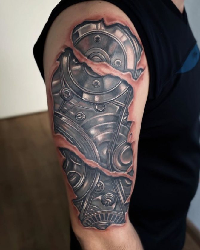 tatouage de réalisme bblack