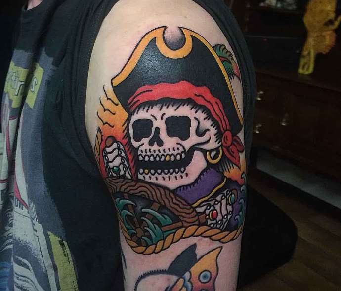 tête de mort dans une casquette
