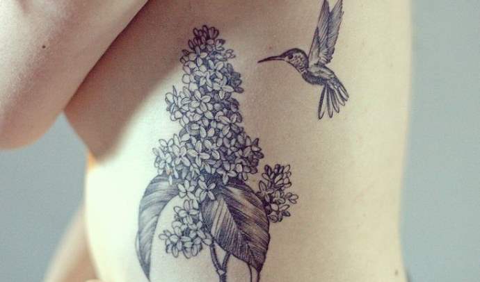 Lilas noir et blanc