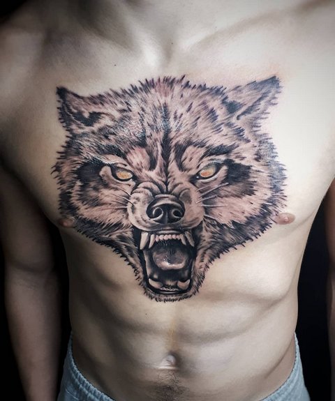 Que signifie un tatouage de loup ? Signification d'un tatouage de loup pour hommes et femmes : photo