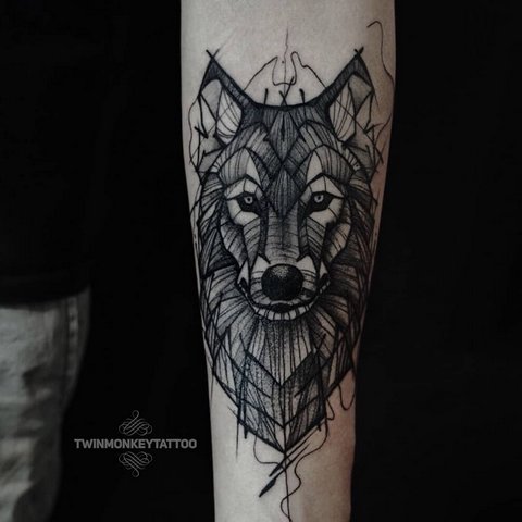 Que signifie le tatouage du loup ? Signification du tatouage de loup pour hommes et femmes : photo