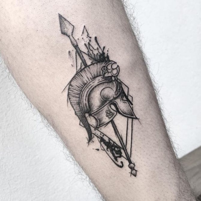 que signifie le tatouage spartiate