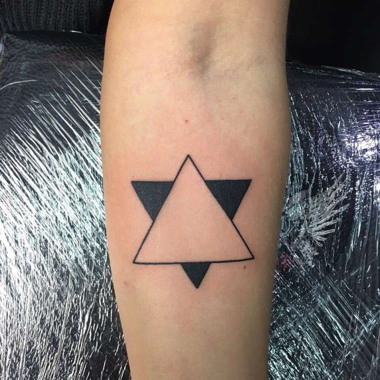 Que signifie le tatouage en triangle