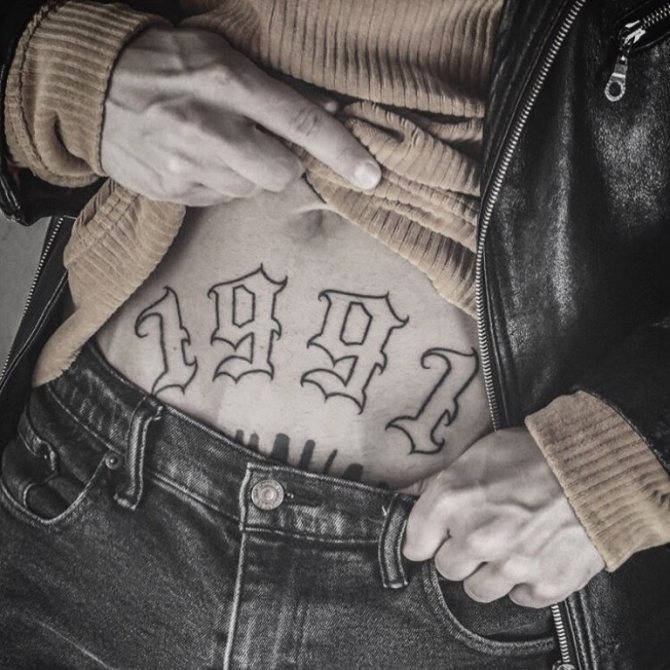 numéros de tatouage