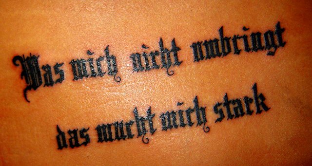 Citations allemandes pour tatouage traduites sur l'amour, la vie, le bonheur, l'amitié et la musique.