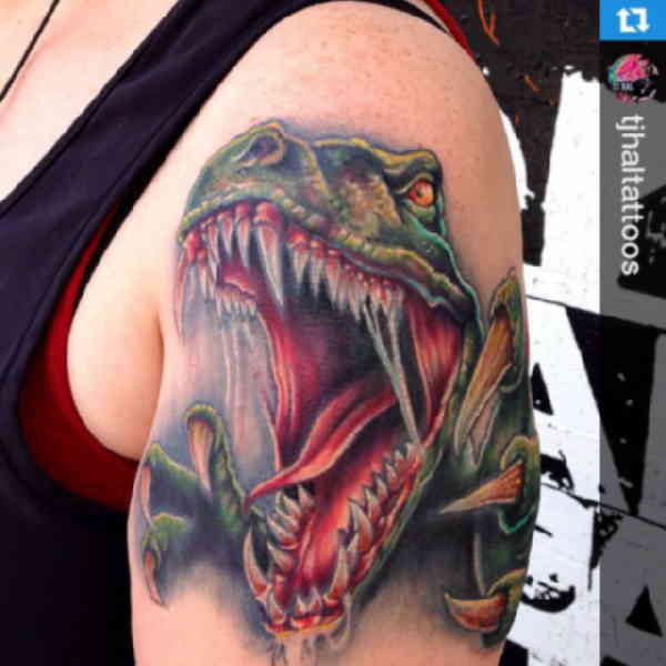 Tatouage de dinosaure