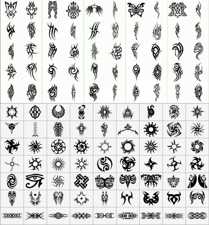 Pour les tatouages d'hommes