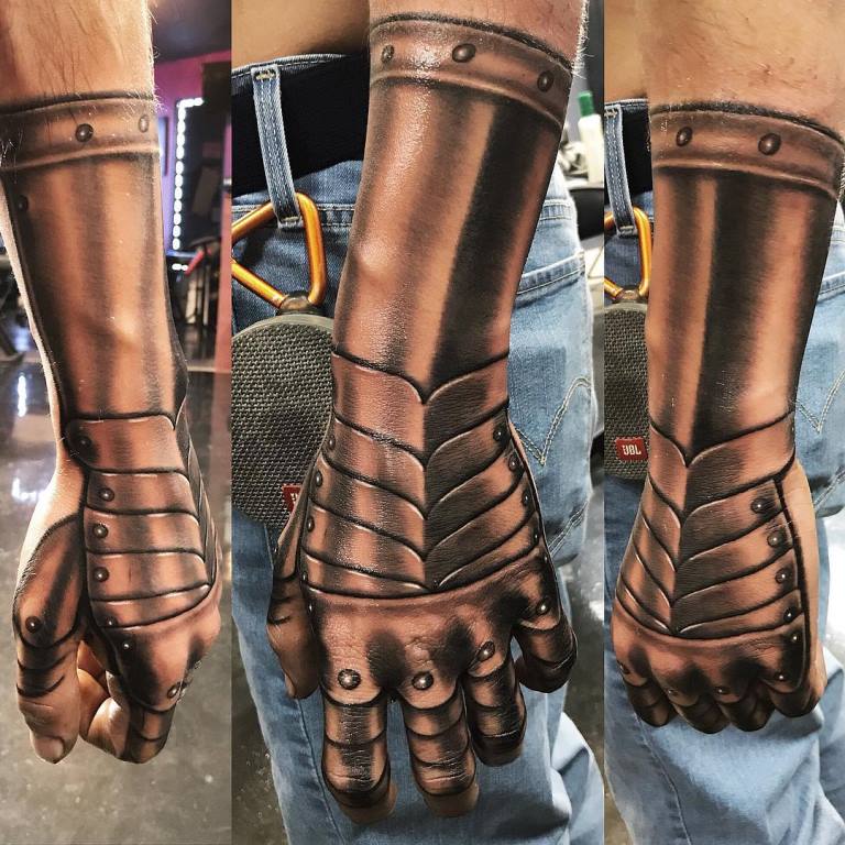 tatouage d'armure