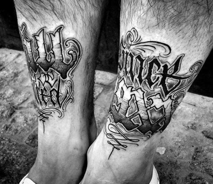 image double sur les jambes chez un homme