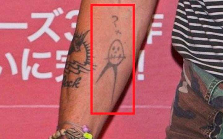 Tatouage de Johnny Dapp