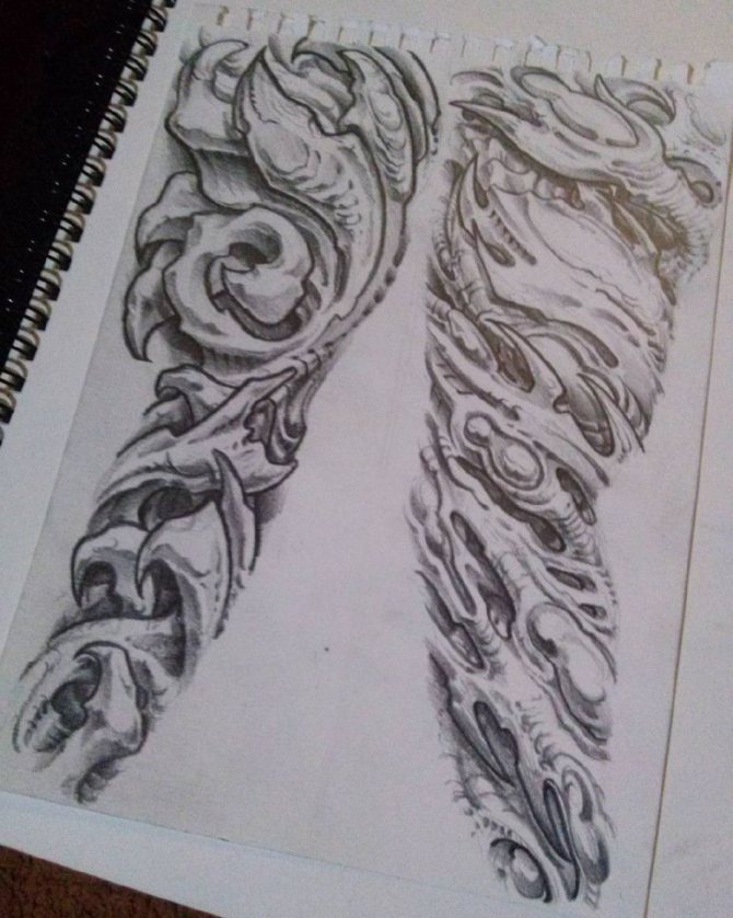 Croquis de la biomécanique