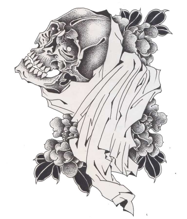 esquisse de mort par entaille