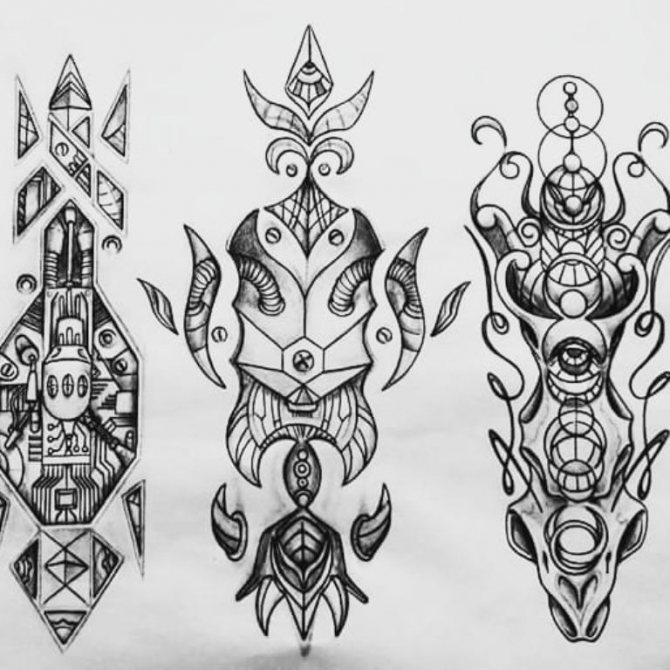 Croquis de style biomécanique