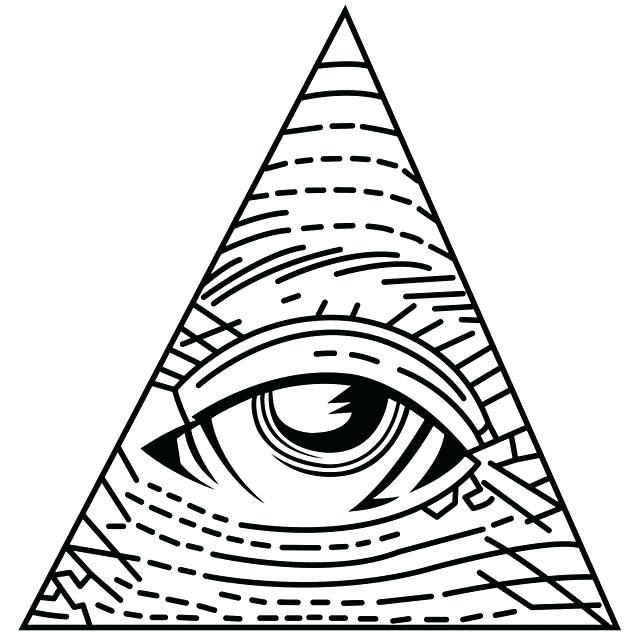 croquis de tatouage pyramide oculaire