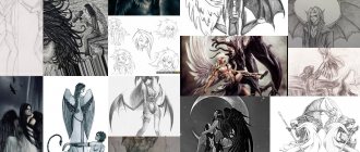 tatouages d'anges et de démons