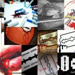 Esquisses de tatouages de lames
