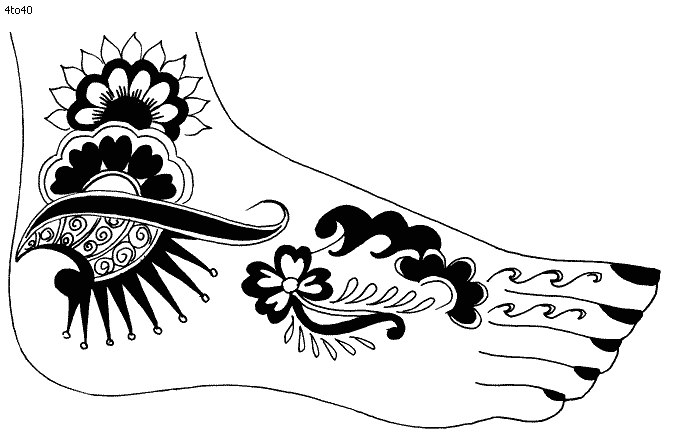 Croquis de mehendi pour débutants