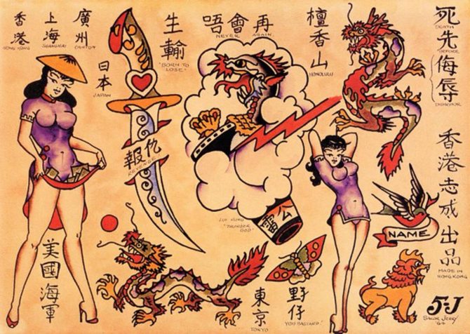 Les dessins de Sailor Jerry