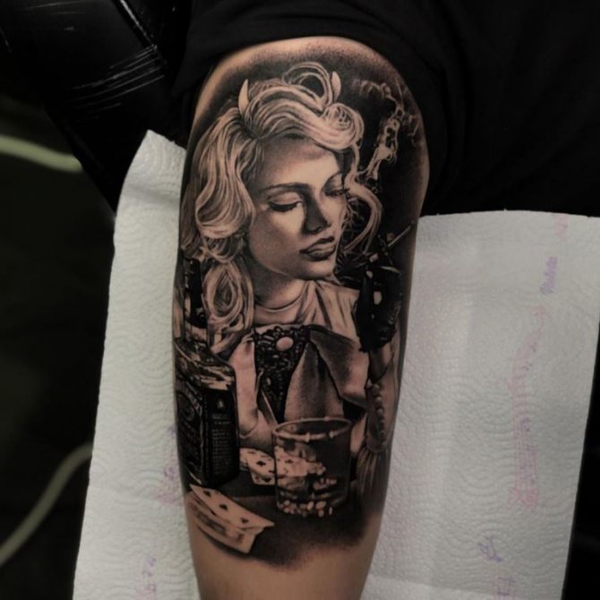croquis de tatouages réalistes