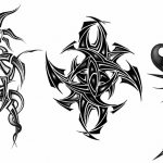 Sketches-Tatouage sur fond blanc pour hommes, filles