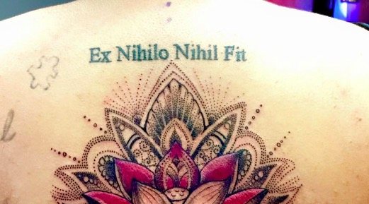 Ex nihilo nihil fit foto tattoo