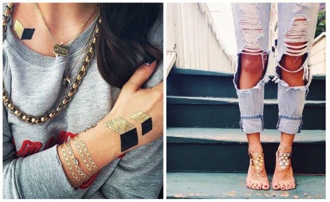 tatouages flash sur les filles