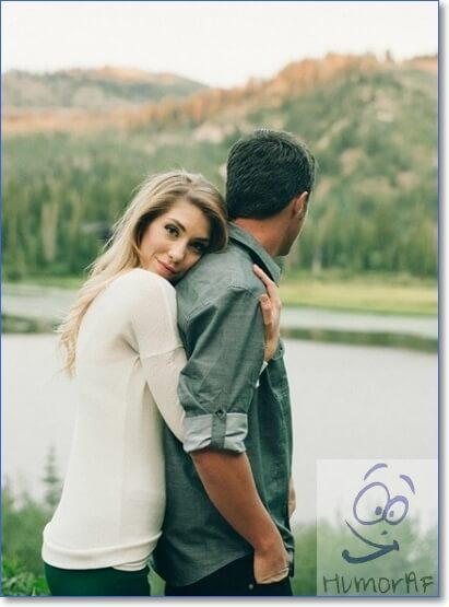 Photo d'un homme et d'une femme de dos