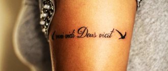 ABC phrases de tatouage pour les filles en latin traduire en anglais, français, italien