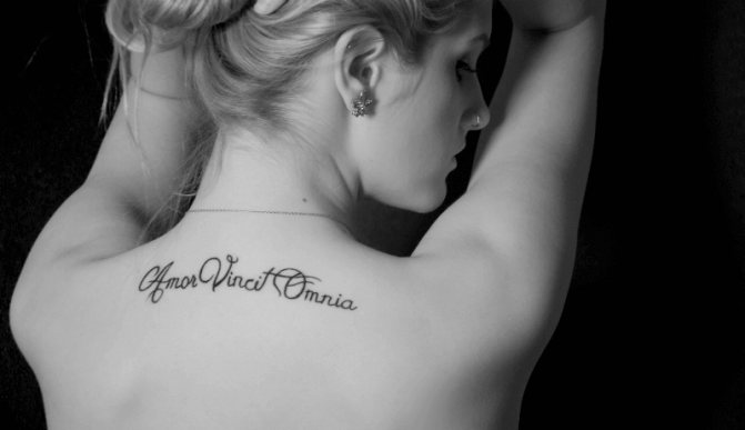 Phrases de tatouages à signification latine