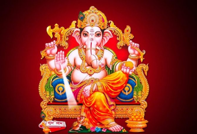Ganesha dans le fauteuil