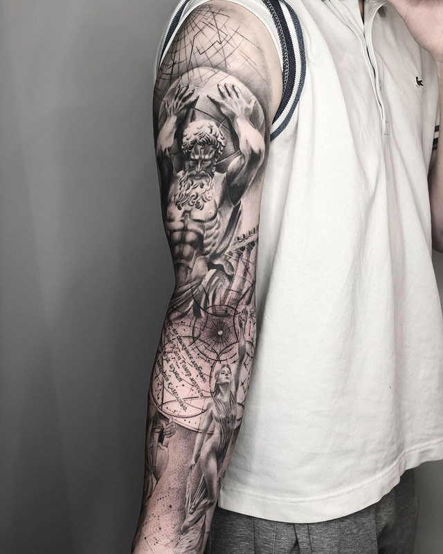 Manchon de tatouage grec