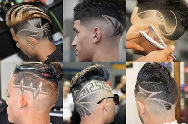Coupe de cheveux avec tatouage