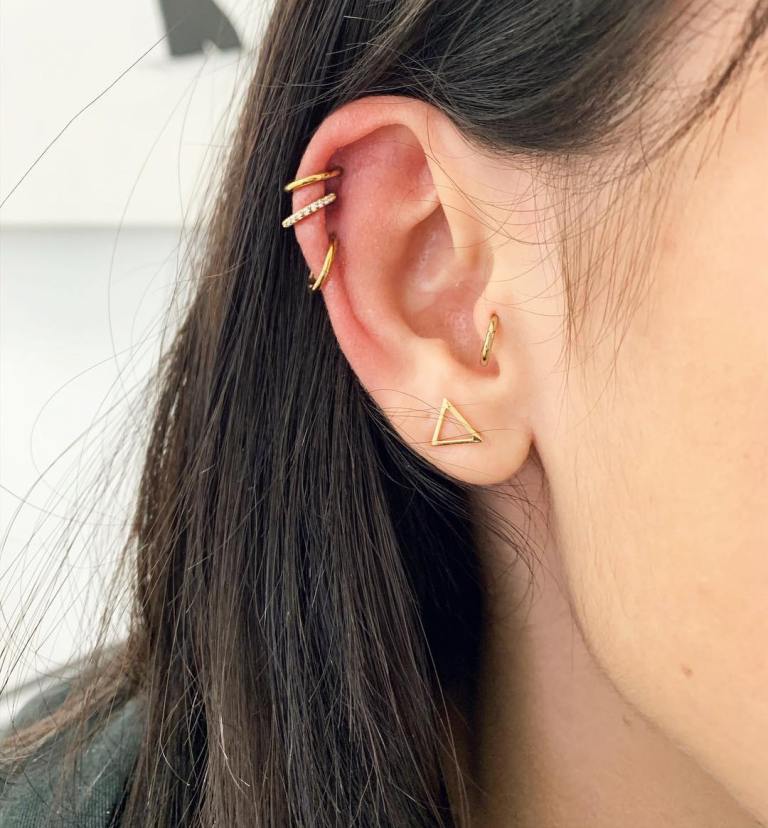 perçage d'oreille
