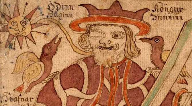 Hugin et Munin, les corbeaux d'Odin
