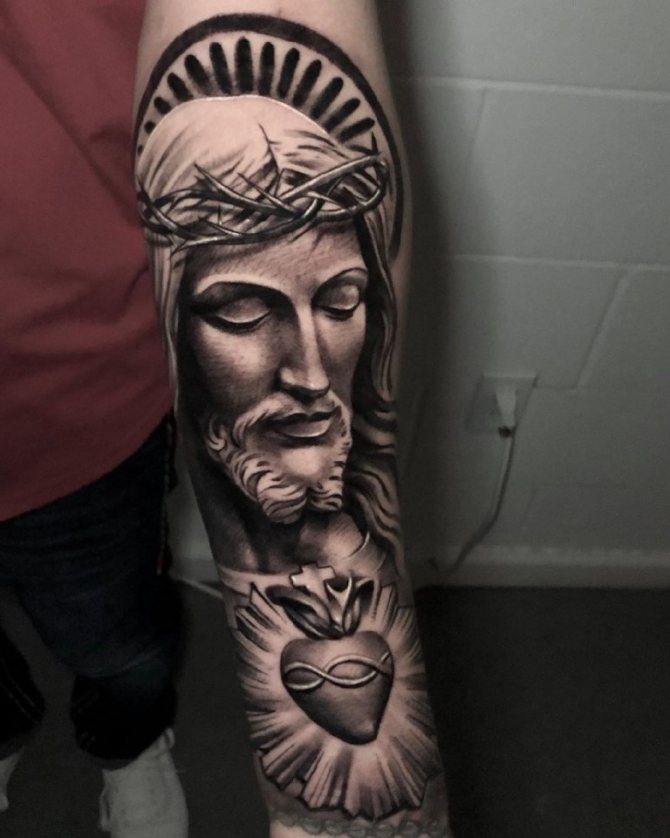 tatouage de jesus christ