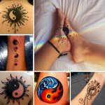 Tatouage Yin-Yang. Ce que cela signifie, des croquis sur le bras, le cou, le dos, la jambe pour deux, hommes, filles. Photo